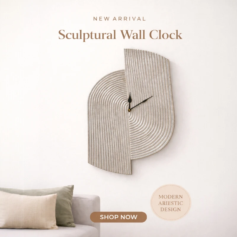 Geometric Wall Clock - Image 2