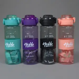 Flip Top Straw Bottle