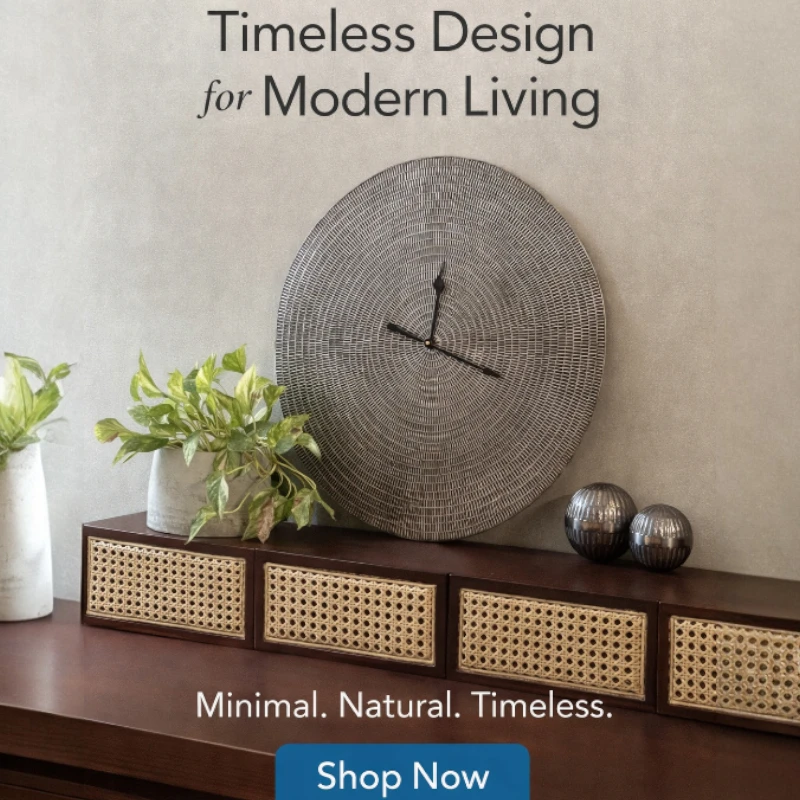 Aurora Weave Wall Clock - Image 3